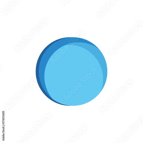 Circle abstract icon logo free vector
