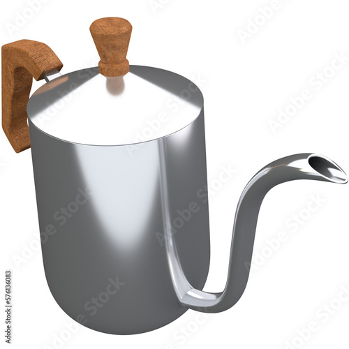 3d teapot illustration, for UI, poster, banner, social media post. 3D rendering
