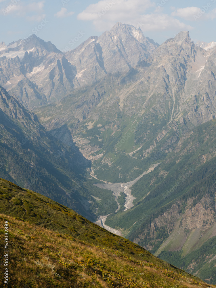 Chalaandi Glacier in Georgia. 