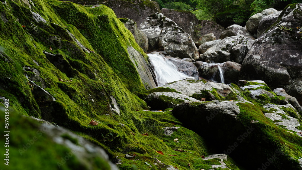 Beautiful valley scenery in Jirisan Mountain, South Korea Beautiful valley scenery in Jirisan Mountain, South Korea
