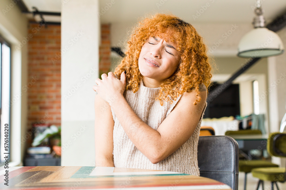 young red hair latin pretty womann at new cool home young red hair latin pretty womann at new cool home
