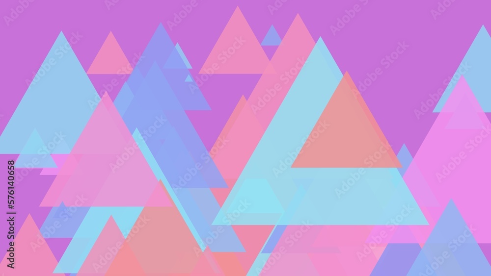 Multicolor Gradient Triangles Computer Wallpaper