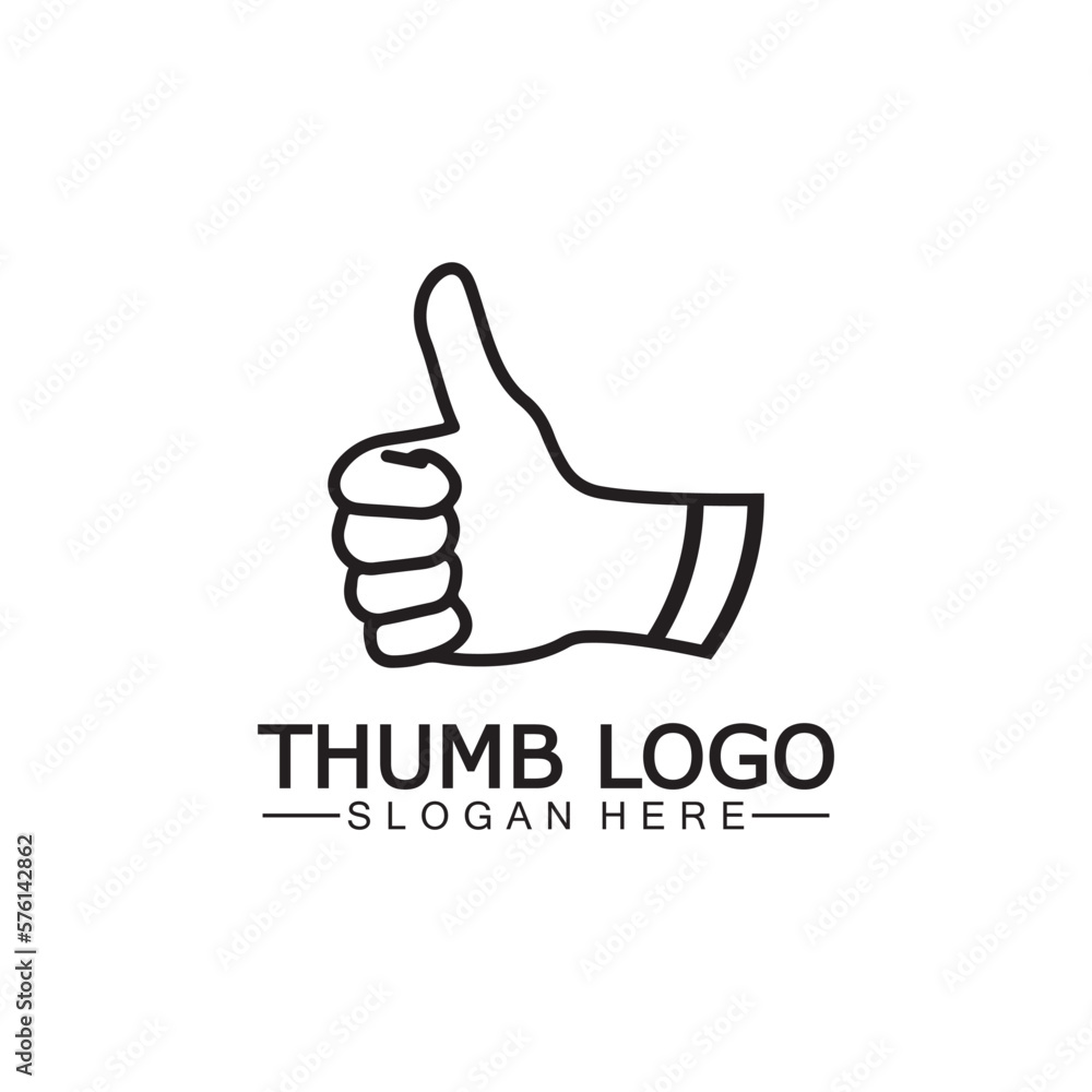 Thumb up concept logo template.Good symbol for your web site design, logo, app,Vector illustration. Thumb up concept logo template.Good symbol for your web site design, logo, app,Vector illustration.