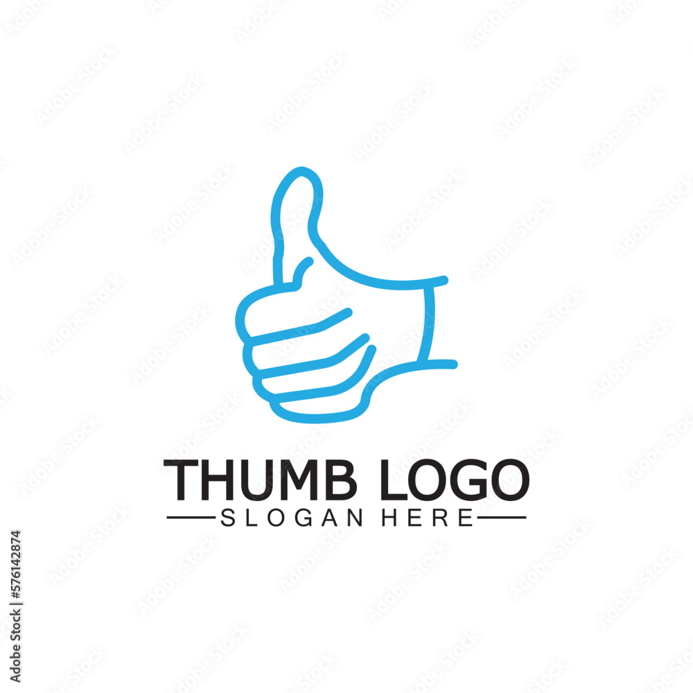 Thumb up concept logo template.Good symbol for your web site design, logo, app,Vector illustration. Thumb up concept logo template.Good symbol for your web site design, logo, app,Vector illustration.