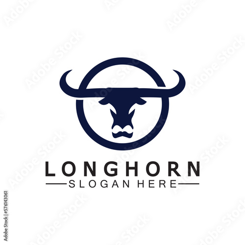Long horn logo template vector illustration design