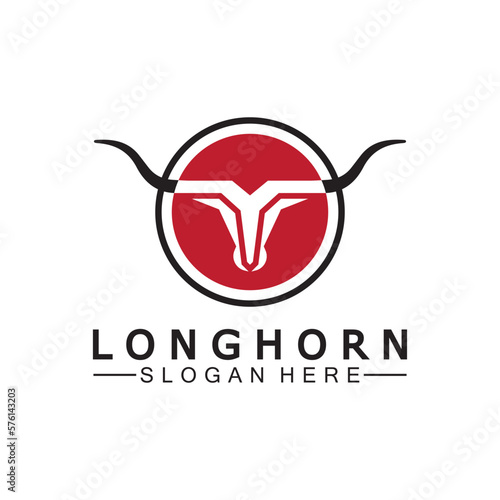 Long horn logo template vector illustration design