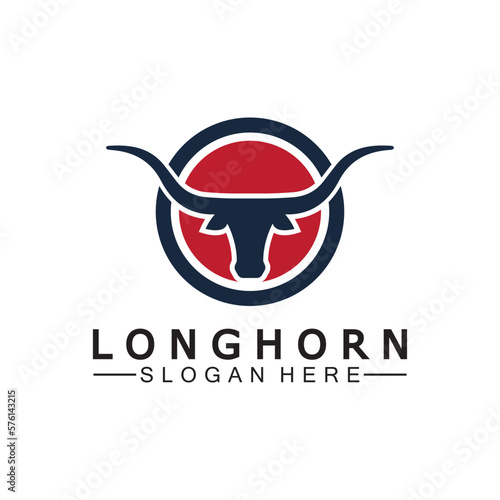 Long horn logo template vector illustration design