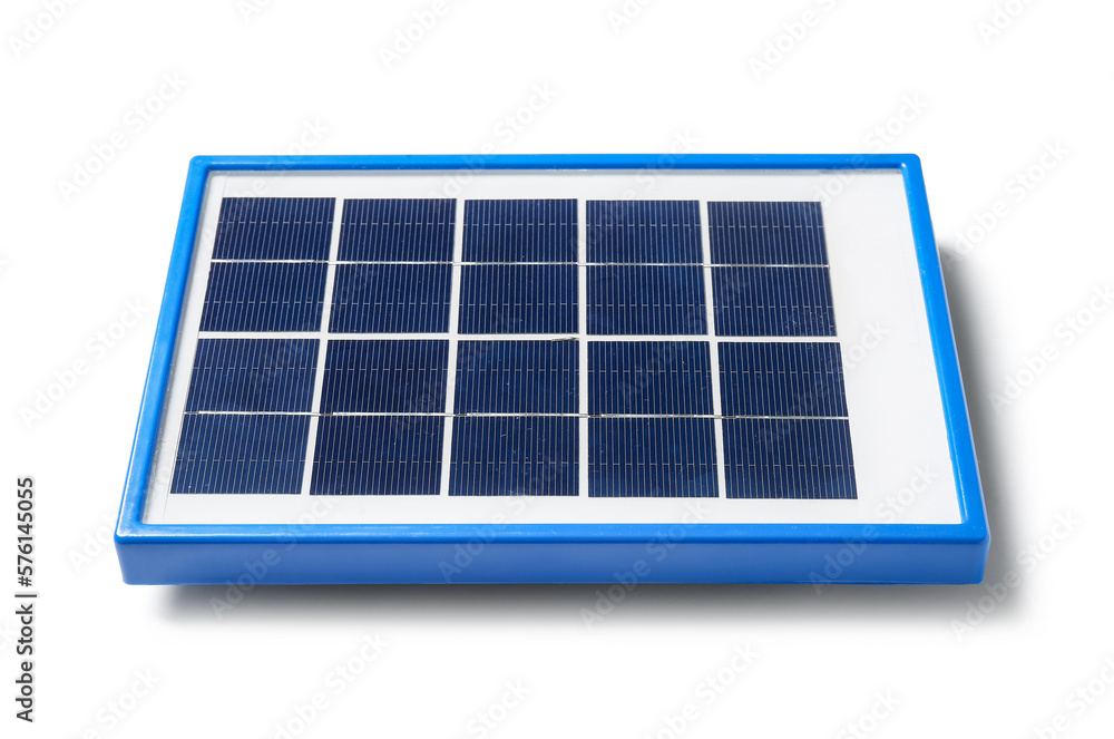 Portable solar panel on white background Portable solar panel on white background