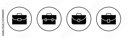 Briefcase icon vector for web and mobile app. suitcase sign and symbol. luggage symbol.