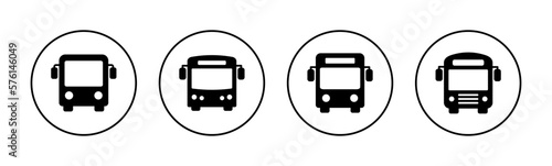 Bus icon vector for web and mobile app. bus sign and symbol. transport symbol