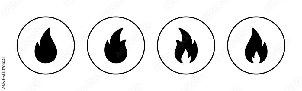 Fire icon vector for web and mobile app. fire sign and symbol Fire icon vector for web and mobile app. fire sign and symbol