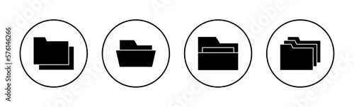 Folder icon vector for web and mobile app. folder sign and symbol