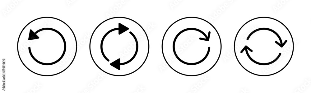 Refresh icon vector for web and mobile app. Reload sign and symbol. Update icon. Refresh icon vector for web and mobile app. Reload sign and symbol. Update icon.