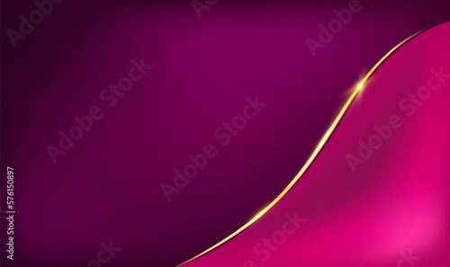 abstract purple background with shining golden lines