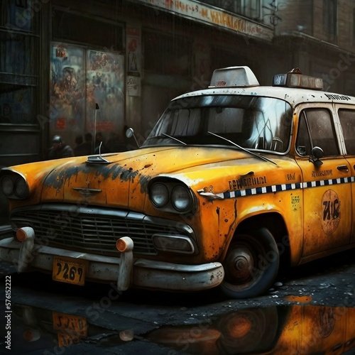 Abandoned New York Taxi