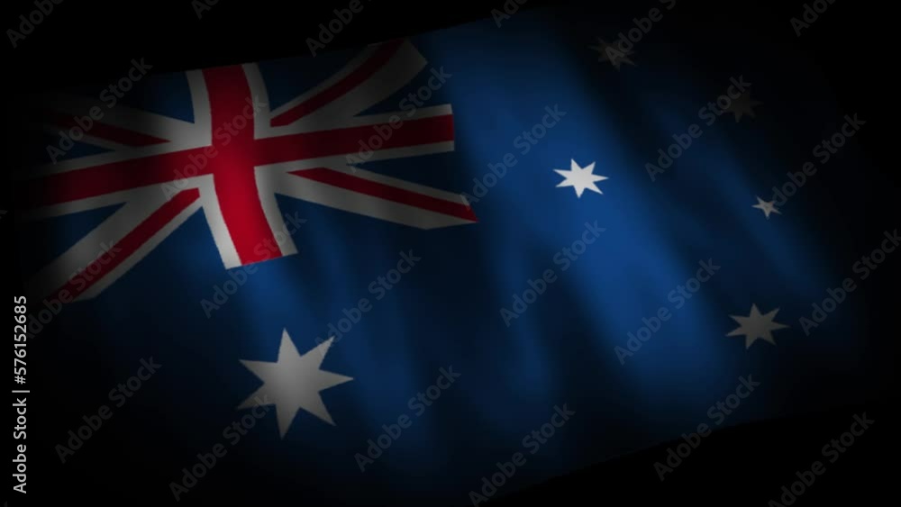 オーストラリアの国旗 vídeo de Stock Adobe Stock