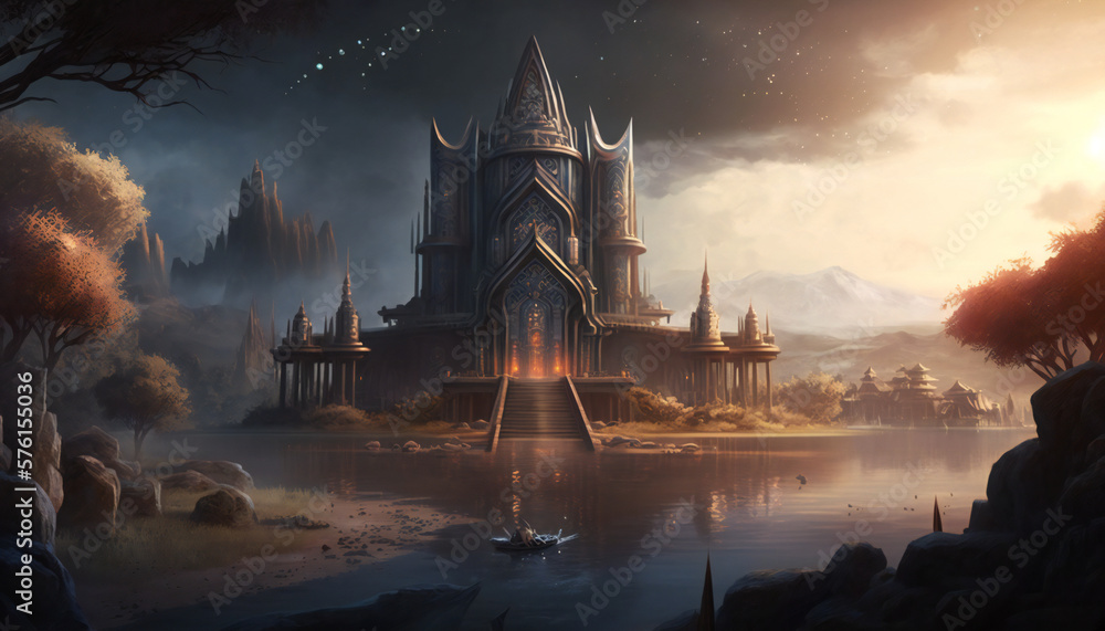 Asgard world of the gods - home of the Aesir - landscape - German ...