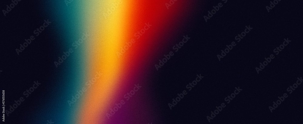Vibrant grainy color gradient wave on black background, purple red yellow colors banner poster cover abstract design, copy space Vibrant grainy color gradient wave on black background, purple red yellow colors banner poster cover abstract design, copy space