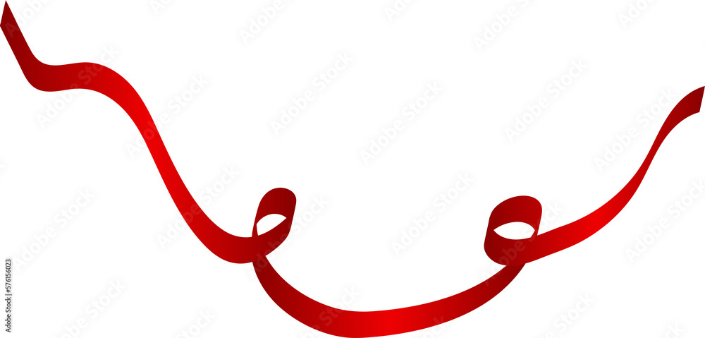 Red ribbons. Holiday decoration Red ribbons. Holiday decoration