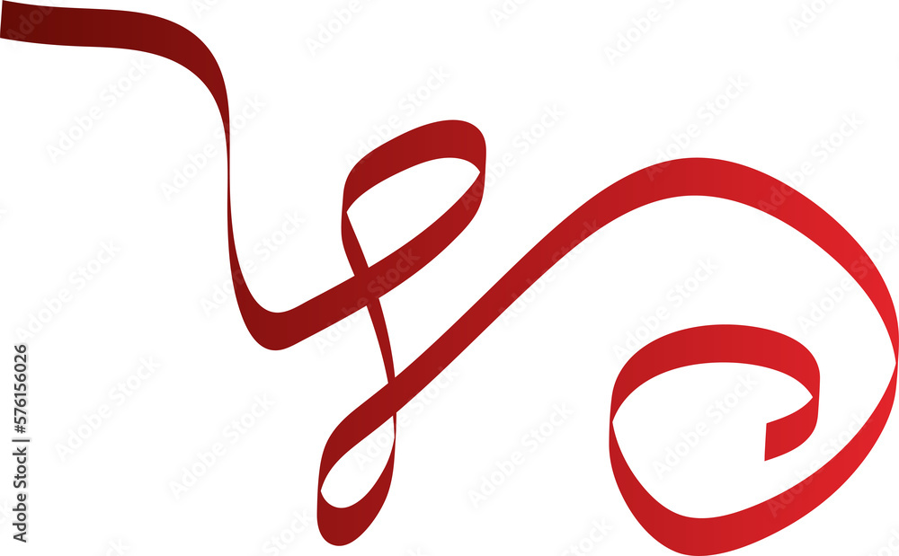 Red ribbons. Holiday decoration Red ribbons. Holiday decoration