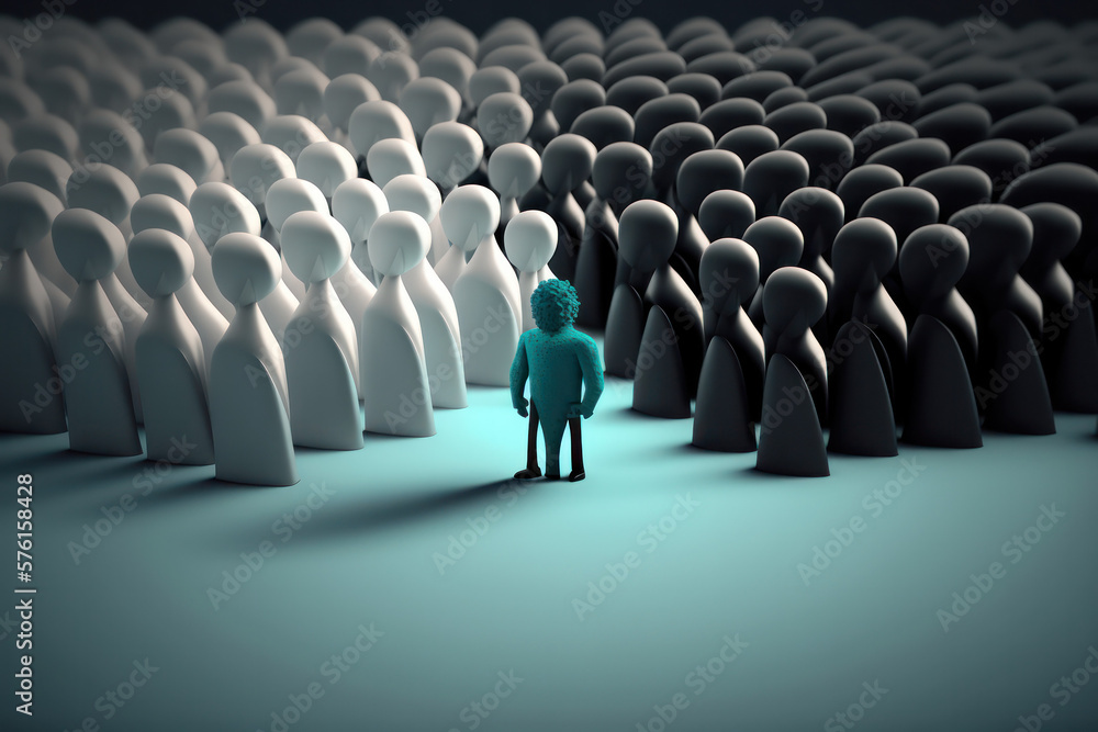 Fototapeta premium Standing out (AI Generated)