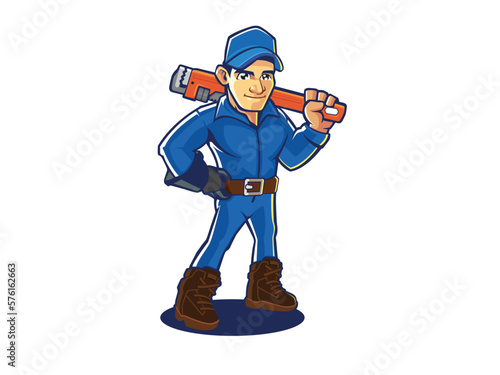 Plumbing logo template pack, with retro or vintage style, easy to customize