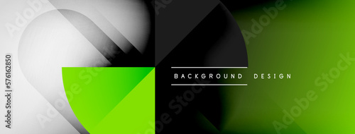 Abstract vector background. Shadow lines and lights with round elements and circles composition. Vector Illustration For Wallpaper, Banner, Background, Card, Book Illustration, landing page