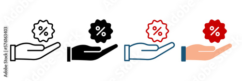 Discount icon. sign for mobile concept and web design. vector illustration