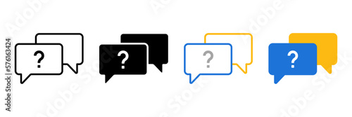Faq icon. sign for mobile concept and web design. vector illustration