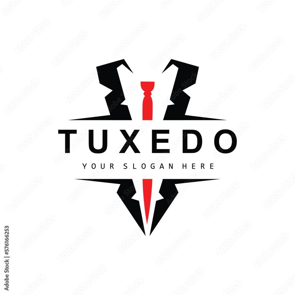 Tuxedo logo, Suit And Tie Vector, Men Suit Dress Tailor Design, Bow Tie Bowtie Icon, Vintage Classic Illustration Tuxedo logo, Suit And Tie Vector, Men Suit Dress Tailor Design, Bow Tie Bowtie Icon, Vintage Classic Illustration