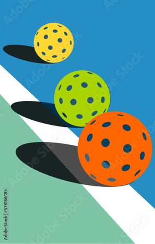 Great simple pickleball background design for any media	