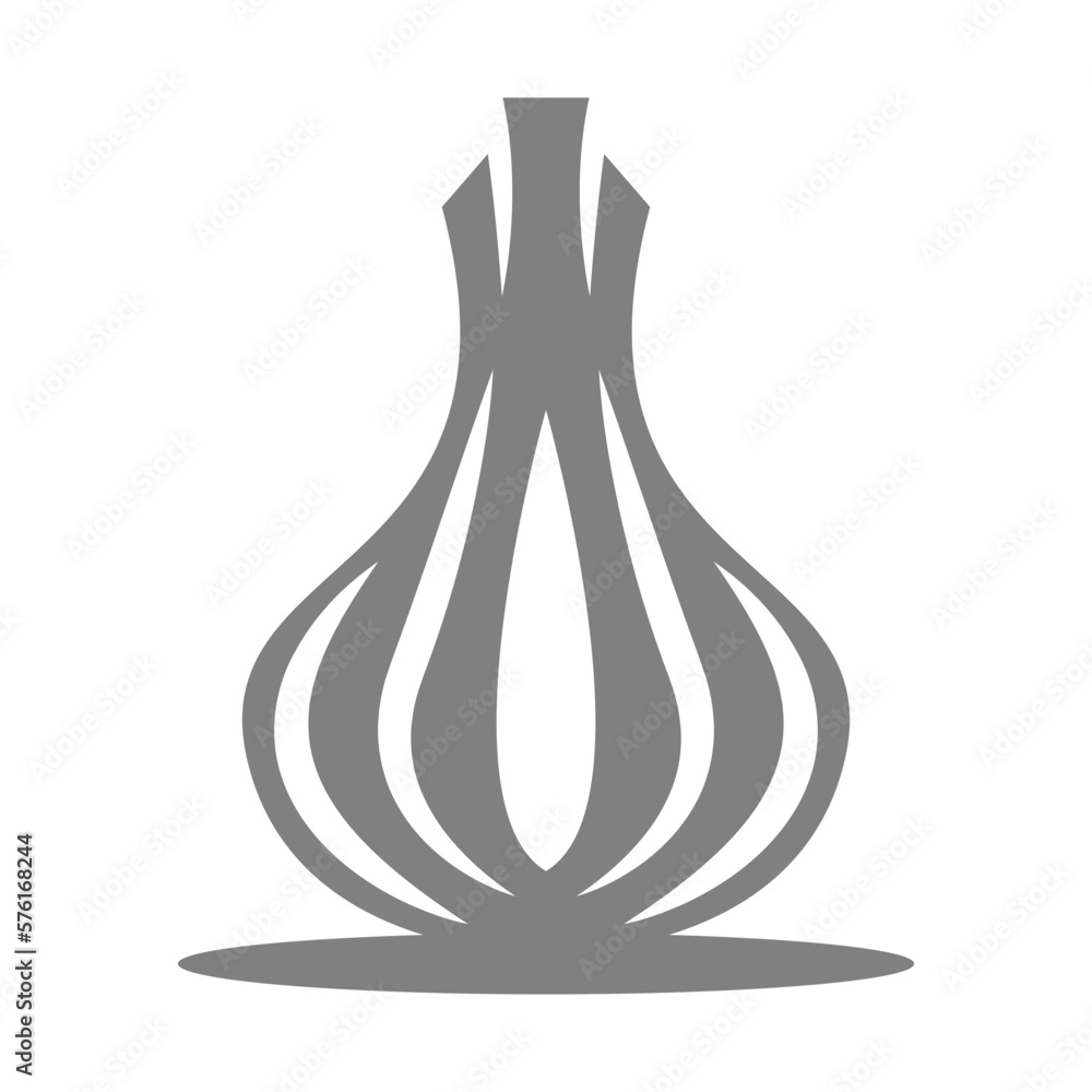 Garlic icon logo design Garlic icon logo design