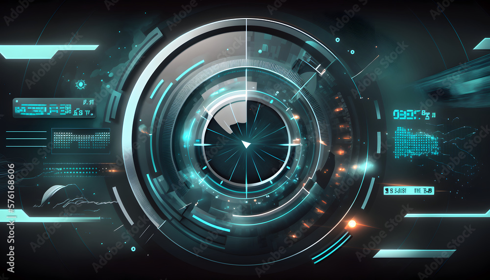 Technology abstract menu frame automotive HUD Background, glowing HUD elements. Artificial intelligence. Virtual graphic touch user interface. Dashboard display. Sci-fi and Hi-tech design Technology abstract menu frame automotive HUD Background, glowing HUD elements. Artificial intelligence. Virtual graphic touch user interface. Dashboard display. Sci-fi and Hi-tech design