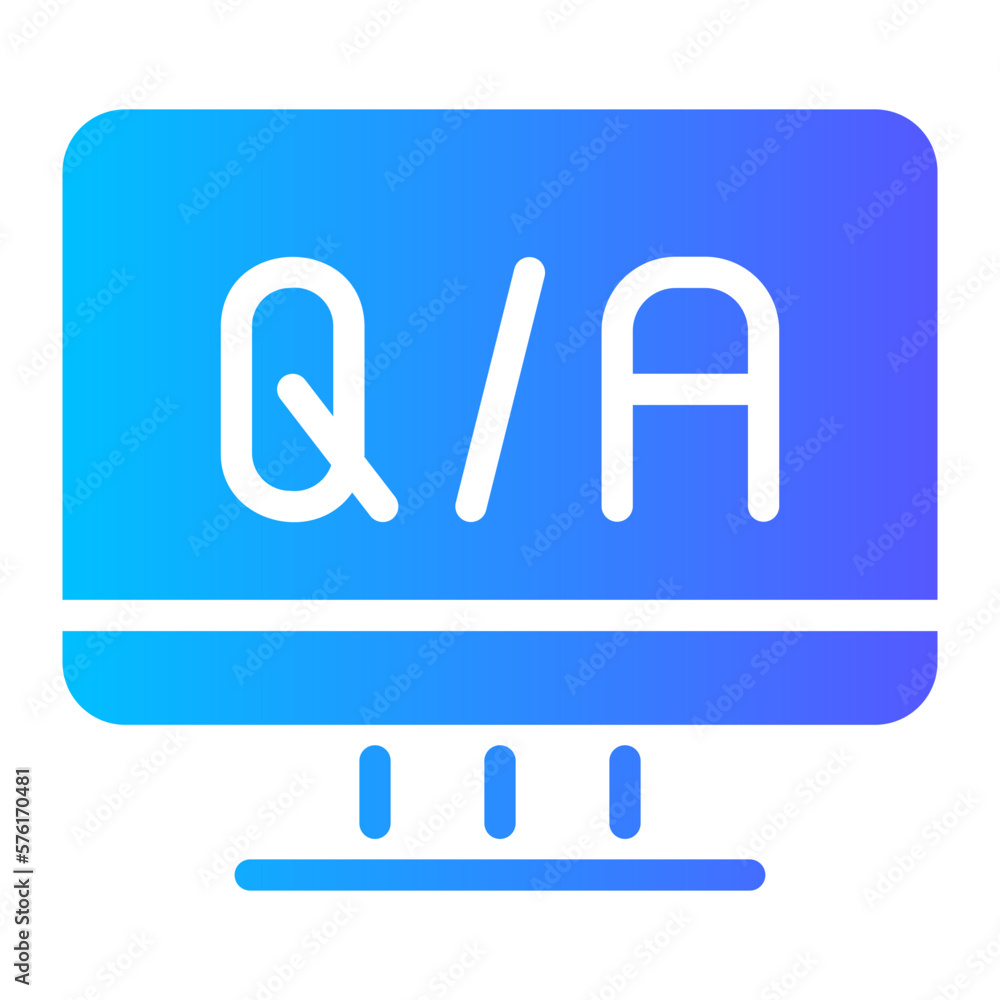 qa gradient icon qa gradient icon