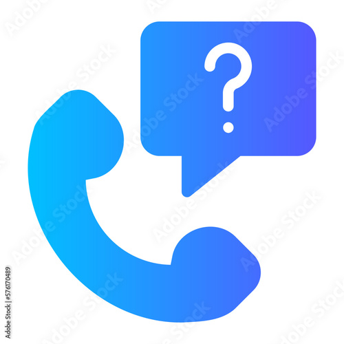 question mark gradient icon