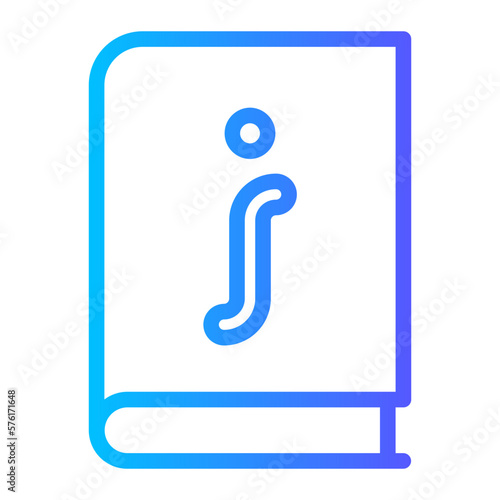 guidebook gradient icon