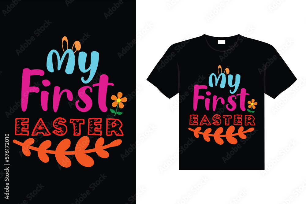 Easter day typography egg lettering t-shirt design holiday greeting cute bunny vector art Easter day typography egg lettering t-shirt design holiday greeting cute bunny vector art