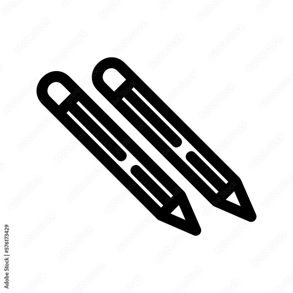 Obraz premium pencil icon or logo isolated sign symbol vector illustration - high quality black style vector icons 