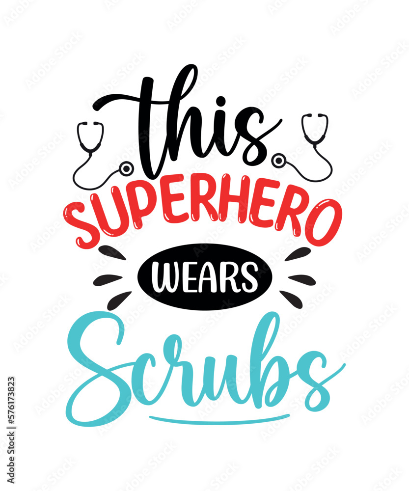 This superhero wears scrubs nurse t-shirt designs