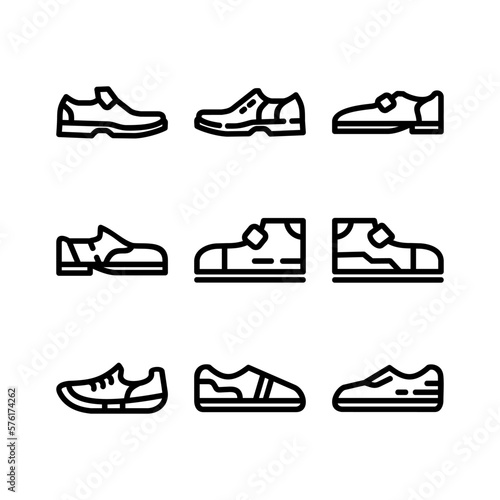 shoes icon or logo isolated sign symbol vector illustration - high quality black style vector icons 