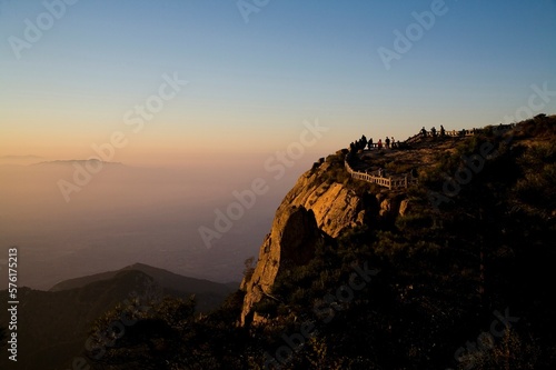 View of the Peak of Mount Tai photo