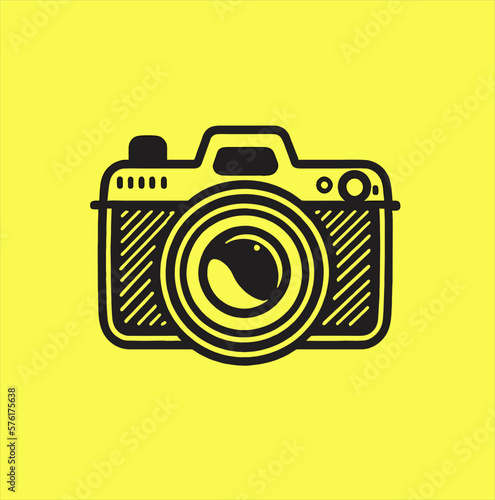 Camera photography logo. Abstract camera icon vector design template. camera illustration