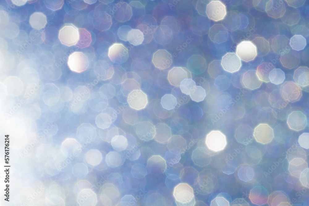 Obraz premium Multi color blue defocused bokeh lights background