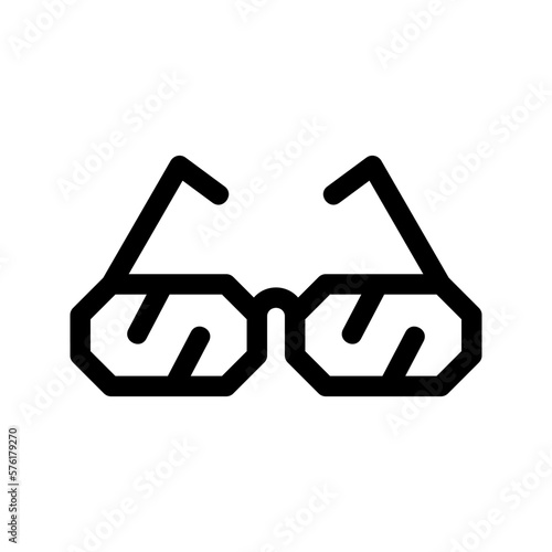 eye glasses icon or logo isolated sign symbol vector illustration - high quality black style vector icons 