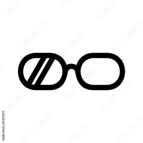 eye glasses icon or logo isolated sign symbol vector illustration - high quality black style vector icons 