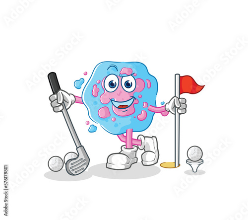 cell teacher vector. cartoon character