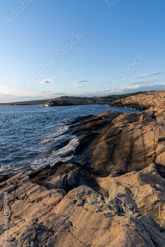 The rocky coast of Norway in Ytre Hvaler National Park