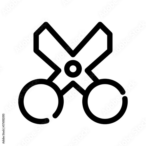 scissor icon or logo isolated sign symbol vector illustration - high quality black style vector icons 