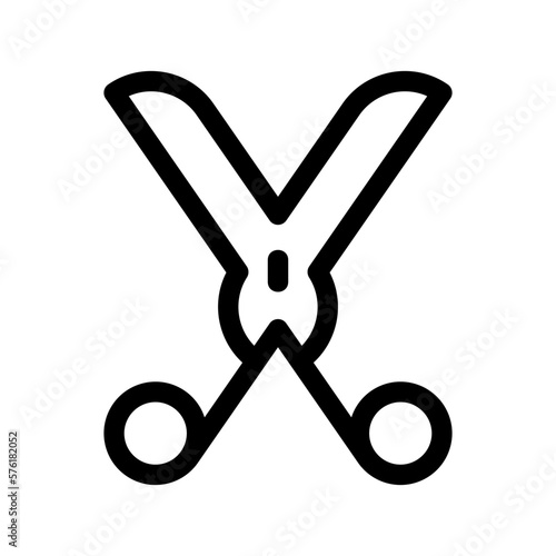 scissor icon or logo isolated sign symbol vector illustration - high quality black style vector icons

