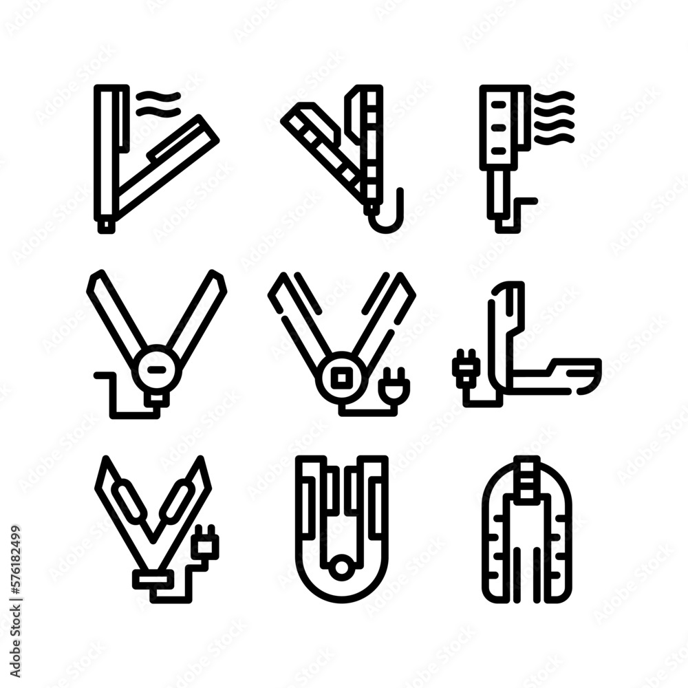 straightener icon or logo isolated sign symbol vector illustration - high quality black style vector icons
